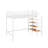 Twin Size Metal Loft Bed With Shelf-937421957