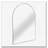Metal Framed Arched Bathrrom Mirror for Wall-1148774254