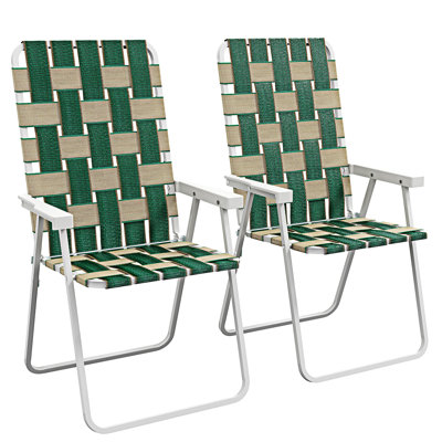 Ensemble de 2 chaises d'extérieur pliables pour patio