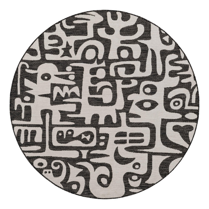 Tapis Lyric Hower, Rond 6 pi 1 po