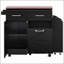 Îlot de cuisine de 47,2 pouces avec abattant, supports amovibles, tiroirs et roulettes pour un rangement polyvalent et mobile-591249269