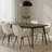 Haglund Leather Dining Chair with Powder-Coated Iron Legs Accent Side Chair Foam Padded Seat Versatile Kitchen Chair for Modern Home and Kitchen-123386567-123386568