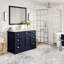 Meuble-lavabo avec comptoir en quartz blanc Carrara et lavabo encastré en porcelaine encastré Didomenico-49158970