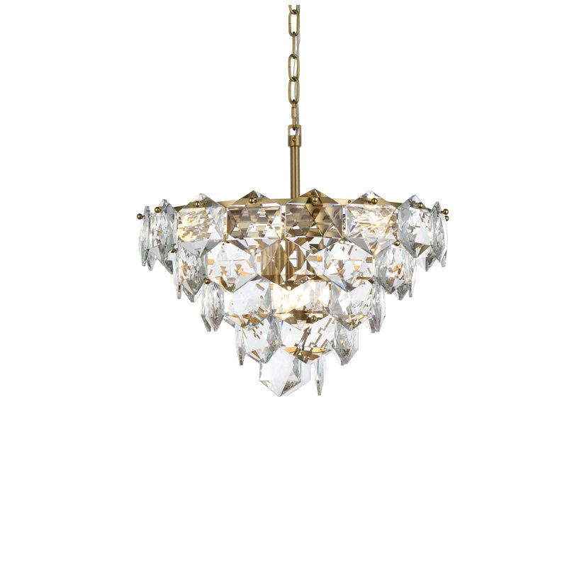 Cinda 20 inch Chandelier, Satin Gold