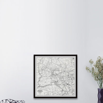 " Arizona Grey Map "