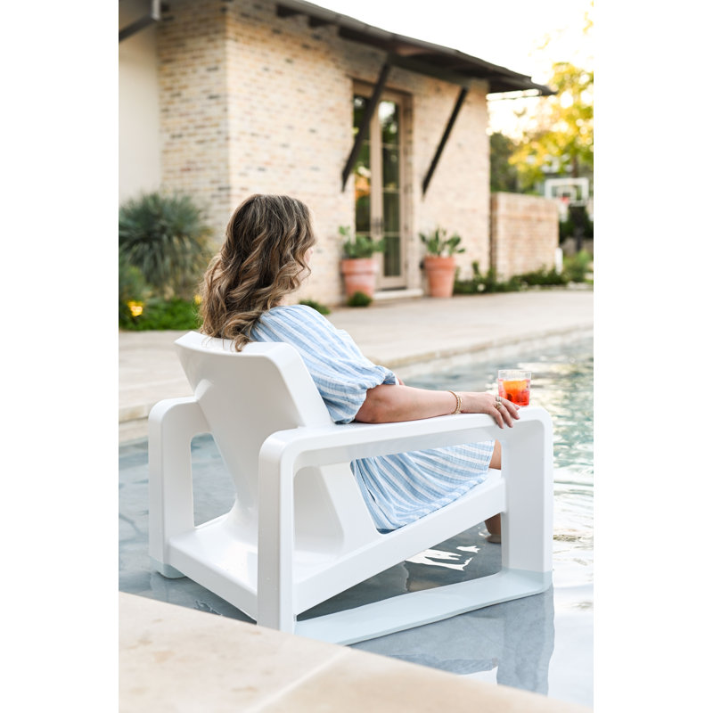 Deck Outdoor Lounge Chair, Highcloud White