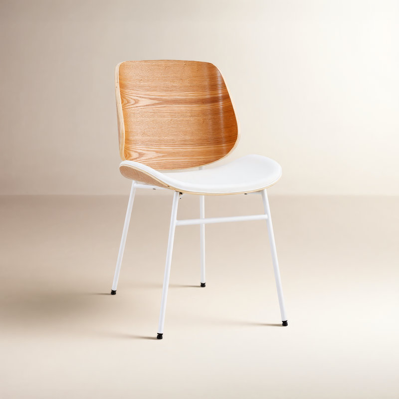 Chaise de salle à manger Irina, Blanc/chêne