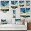 Blue Coastal Sunrise - Horloge murale traditionnelle-1225667213