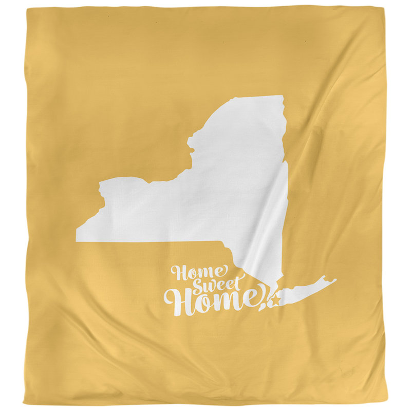 Housse de couette à la maison douce, Microfibre, Jaune