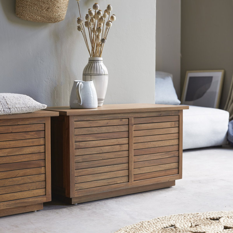 Loggia Solid Wood 80cm W 1 - Drawer Chest of Drawers