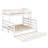 Sturdy bunk bed setup with a trundle and ladder-1702932212