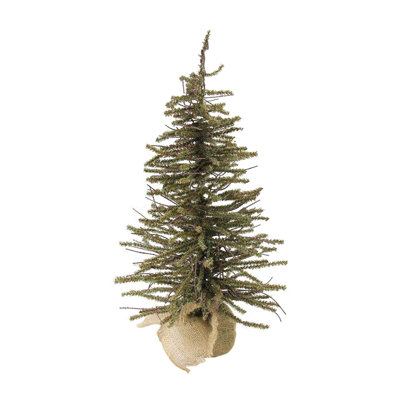 Warsaw Twig Artificial Christmas Tree in Burlap Base - Unlit