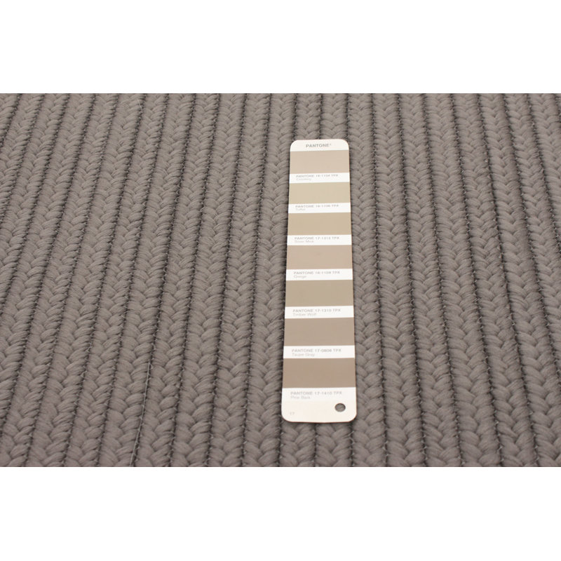 Tapis taupe tressé à la main Baltierra