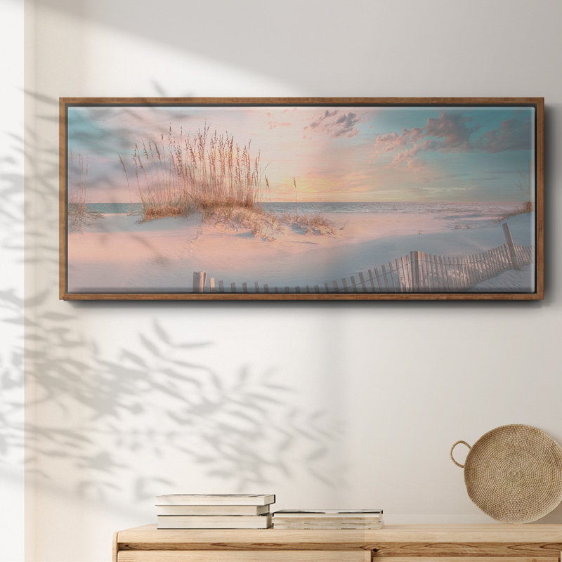 «Through The Sea Grass», toile encadrée, H 20 po x l 50 po