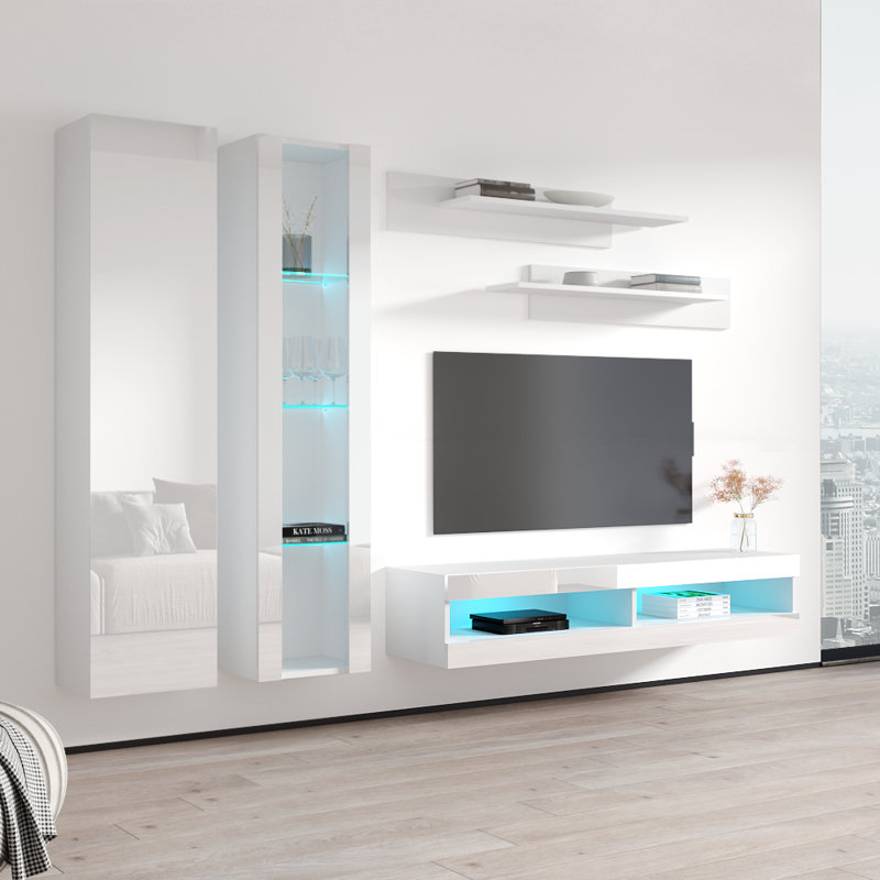 Meuble audio-vidéo Fly 100 A 35TV, Blanc