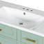 Meuble-lavabo simple avec lavabo en résine, armoire de salle de bain avec deux portes à fermeture en douceur pour la salle de bain-1665457794