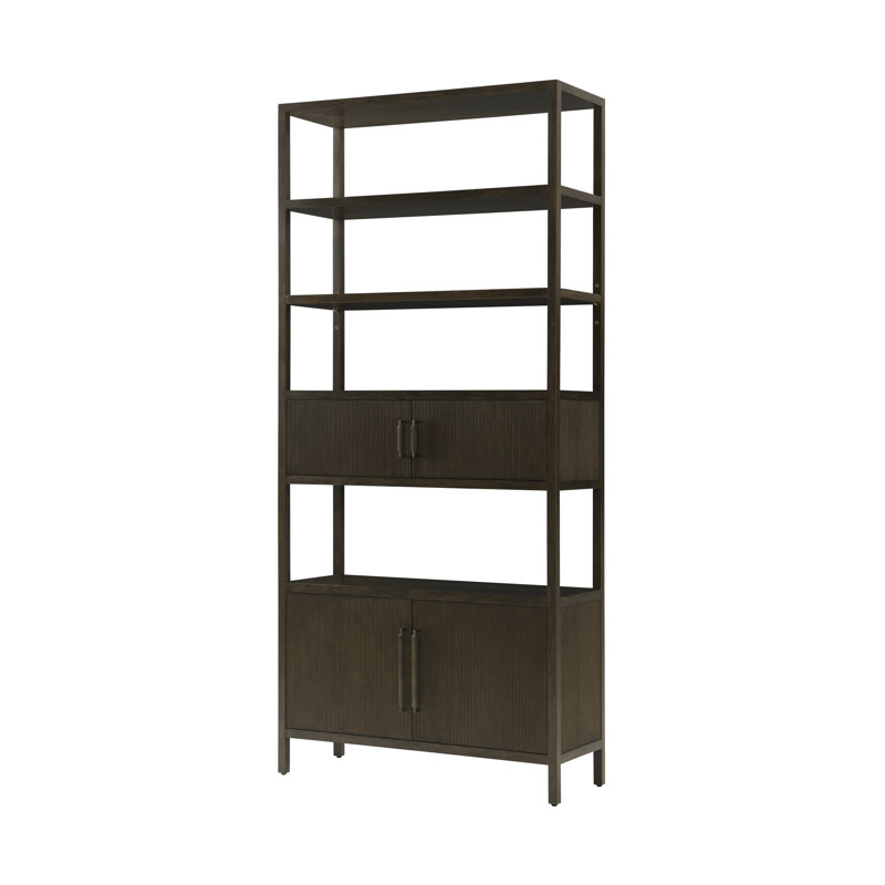 Bibliothèque standard en bois H 93 "x l 42,25" Lido