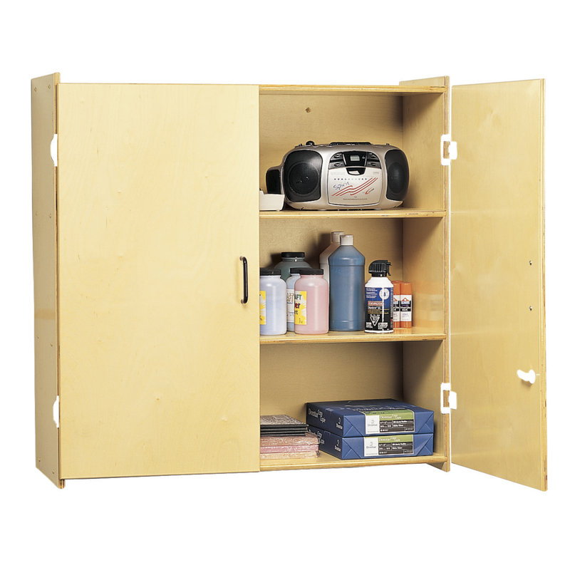 Armoire de classe à 3 compartiments avec portes