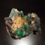 Émeraude sur calcite et biotite