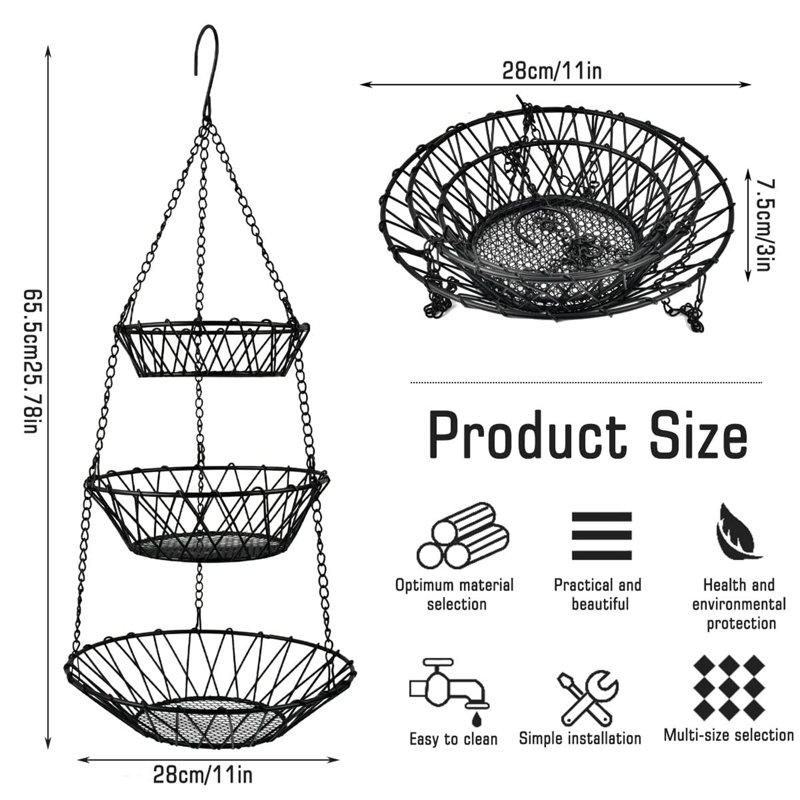 Belfry Kitchen Metal Fruit Basket
