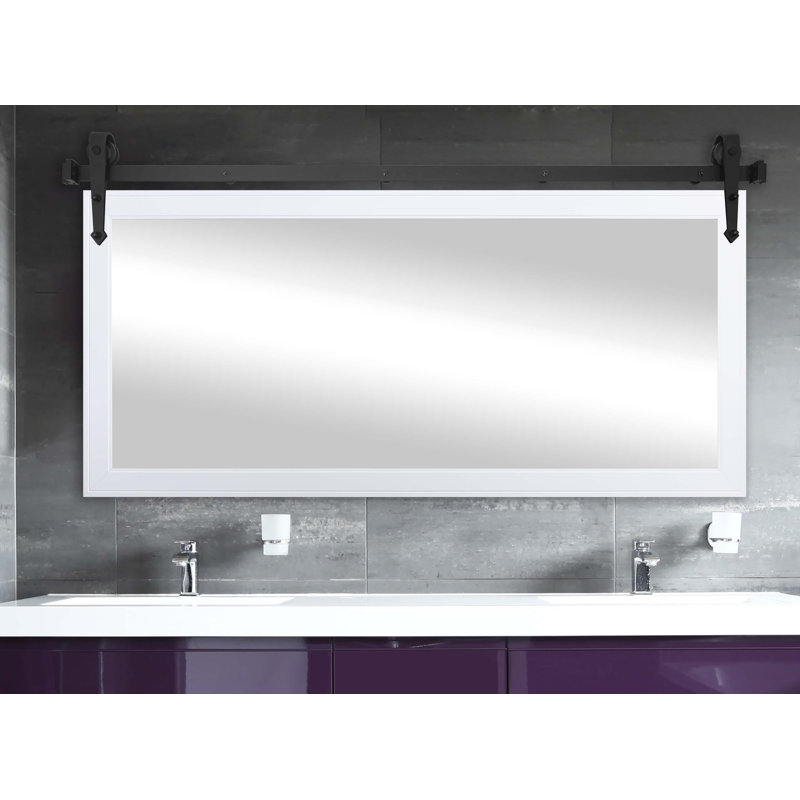 Miroir de salle de bain N Peace Rayne, Blanc, 30,5 po x 55,5 po