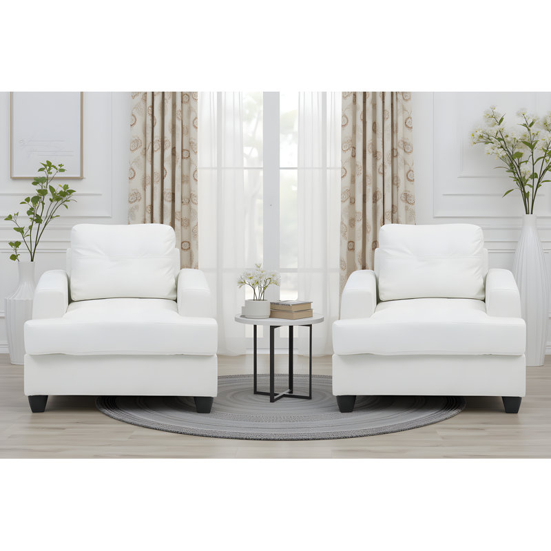 Ensemble de 2 chaises Dijon, Blanc