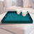 Handmade Reverse Painted Mirror Tray with Handles in Blue and Green Dots-710921123