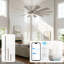 Ventilateur de plafond 62 "/ 72" avec lumière, grand ventilateur industriel moderne avec télécommande, ventilateur de plafond à 12 pales à haut débit d'air, moteur CC réversible silencieux, ventilateur de plafond à DEL à intensité variable pour le salon, la ferme-1749239996-1739107905