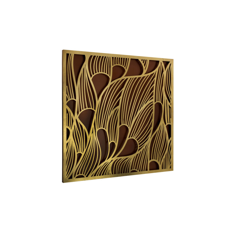 Handmade Glam Abstract Wall Decor on Metal