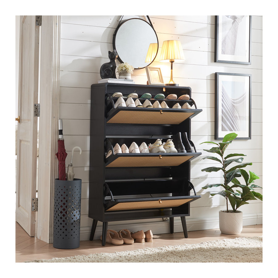 24 Pair Shoe Storage Cabinet