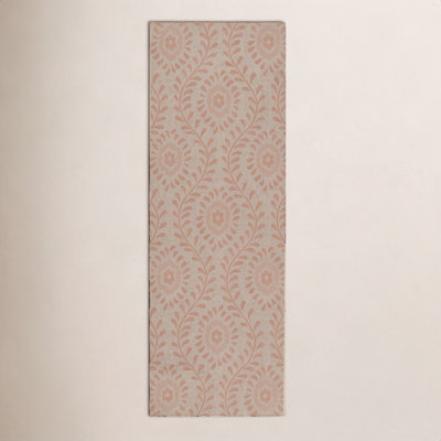 Kasey Coral Beige Floral Outdoor Rug