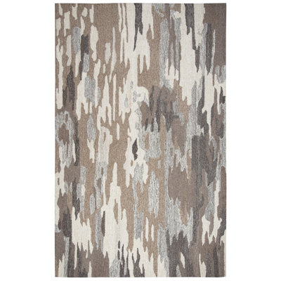 Wool Abstract Indoor Rug