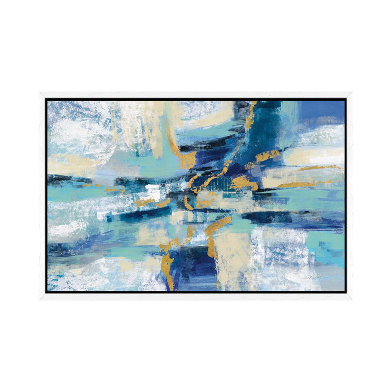Wave Breaker, White Framed, 152.5 cm H x 101.5 cm W x 3.175 cm D