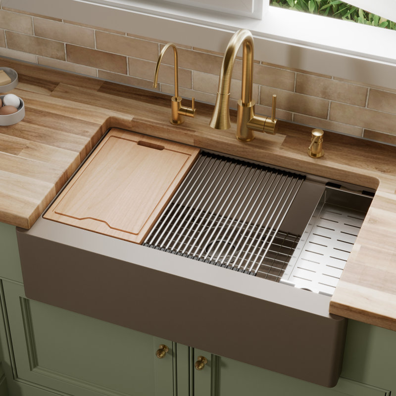Évier de cuisine Karran Quartz, Béton