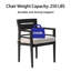 Mobilier d'extérieur en aluminium 5 pièces pour patio