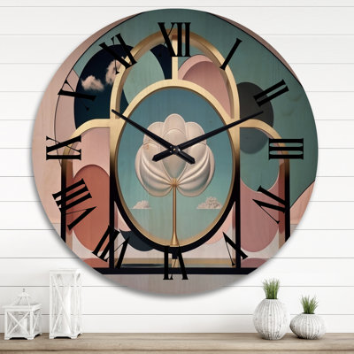 Horloge murale moderne en bois Tomesia