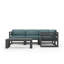 Avion 5 Piece Sectional Set - Black-1426329051-1414264034