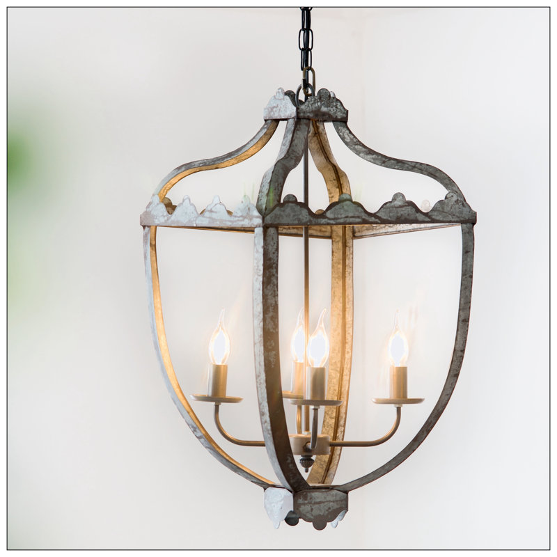 Lustre géométrique en fer 4 lumières Chadha
