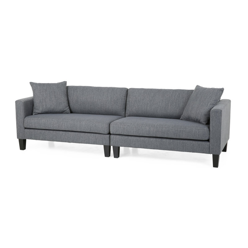101'' Upholstered Sofa, Charcoal