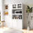 Kitchen Pantry Cabinet With Multi-Functional Pull-Out Multi-Tier Storage Shelf-2128360841