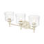 Ensemble de meuble-lavabo 3 lumières avec abat-jour en verre martelé Corder-1259378588