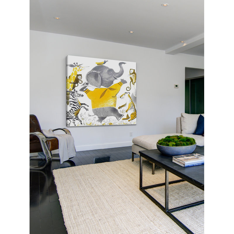 Wild Animals - Wrapped Canvas Print, 81cm H x 81cm W x 3.81cm D