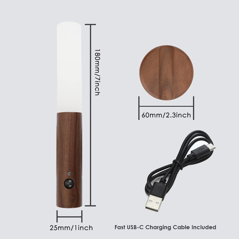 Alando Night Light, Walnut