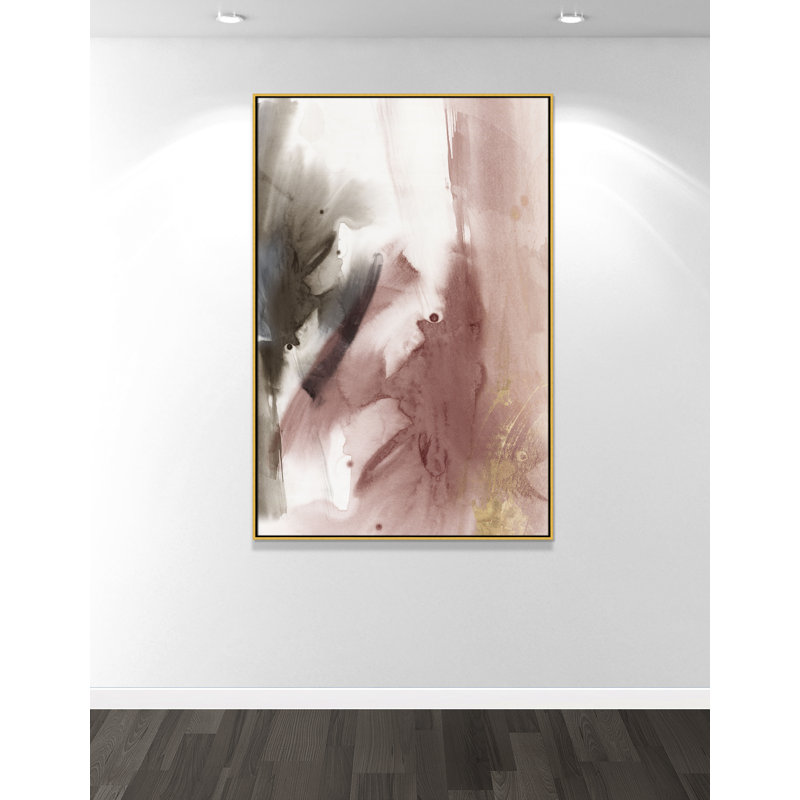 Impression stratifiée II par Casa Fine Arts, H 61,5 po x l 41,5 po, Or