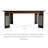 A distinctive rectangular solid wood dining table in a retro style-110812156-110812155