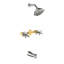 Ensemble de garniture de robinet de douche à 5 poignées avec système de douche mural à 5 poignées avec valve brute-120000599