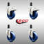 Ensemble de roulettes extensibles en poly massif avec 2 freins verrouillables-92142628