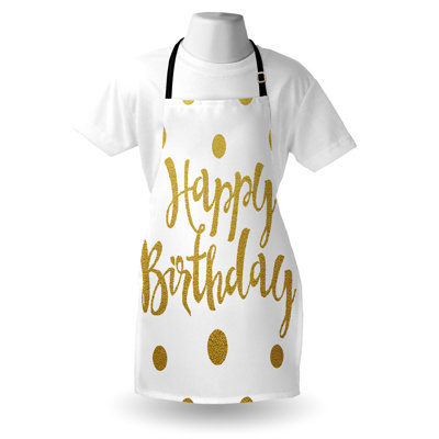 Birthday No Pattern Bib Apron