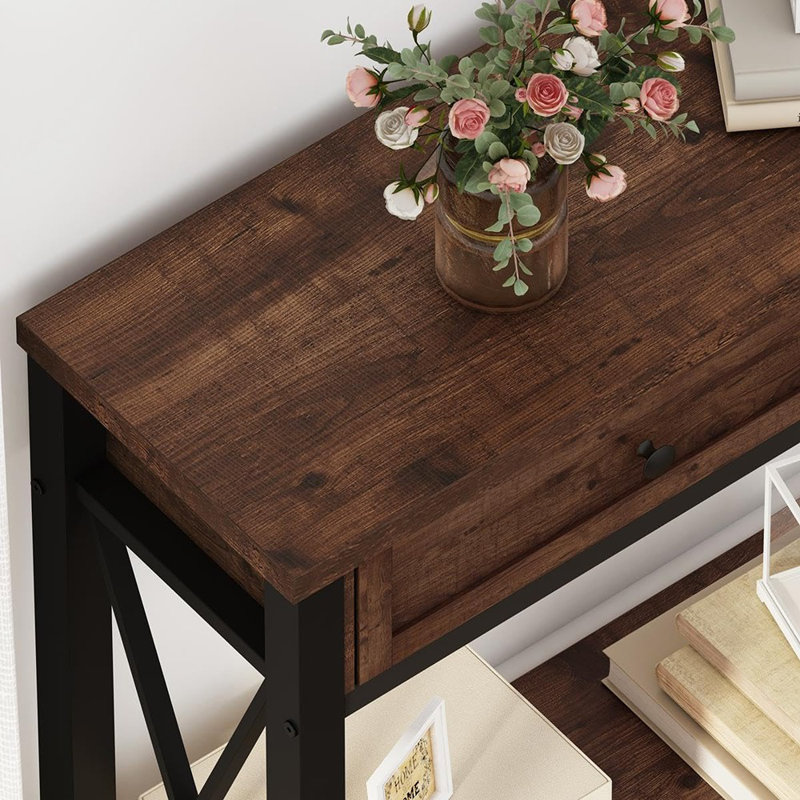 Console avec 2 tiroirs, tables d'entrée avec ...