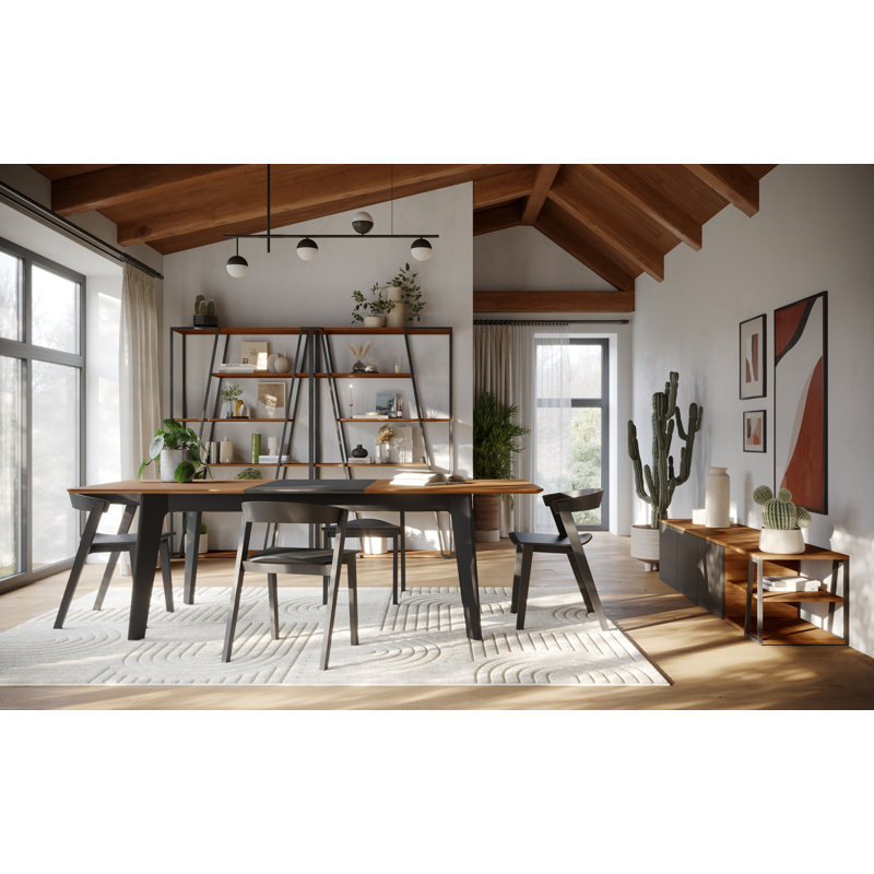Lianna Extendable Dining Table, Walnut